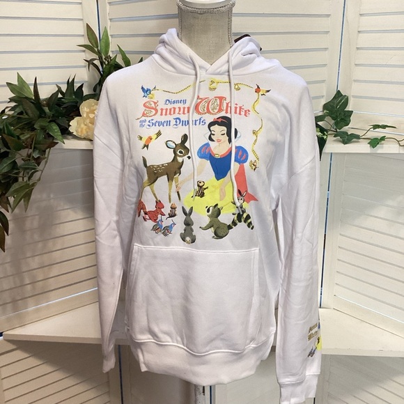 Disney Princess White Hoodie New Size Med 1312 - Picture 1 of 5
